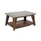 Alaterre Furniture Brookside 36"W Wood with Concrete-Coating Coffee Table AWBS1370C - alternate 1